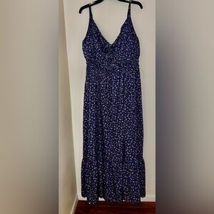 Floral Blue Women's Dress